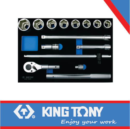 King Tony Socket Set 14Pc 3/4" Eva Foam