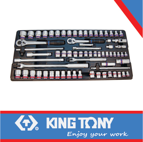 King Tony Socket Set Combination 3/8" And 1/2" 69Pc