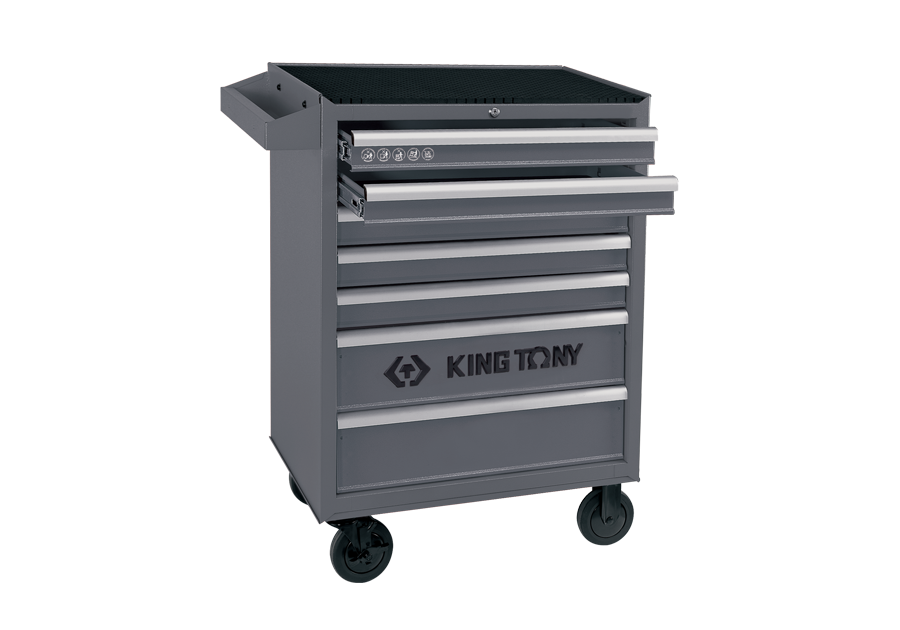 King Tony Tool Trolley - Grey / Black (Empty)