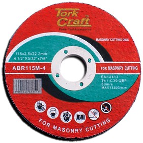 Tork Craft CUTTING DISC MASONRY 115 x 2.5 x 22.22MM