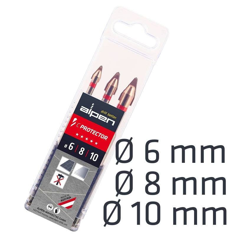 C Protector Drill Bit Set 6-8-10Mm