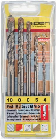 Multicut Drill Bit Set 5 Piece Hex Shank 4 5 6 8 10Mm freeshipping - Africa Tool Distributors