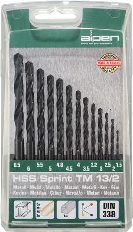 Hss Sprint Drill Bit Set 13 Piece  1.5-6.5 3.2+4.8 freeshipping - Africa Tool Distributors