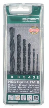 Hss Sprint Drill Bit Set 6 Piece 2 - 8Mm freeshipping - Africa Tool Distributors