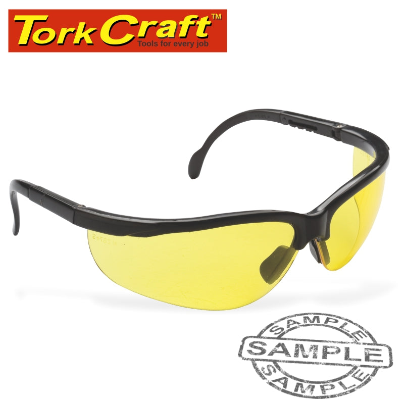 Tork Craft Safety Eyewear Glasses Yellow