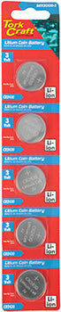 Tork Craft CR2430 3V LITHIUM COIN BATTERY X5 PACK (MOQ 20)