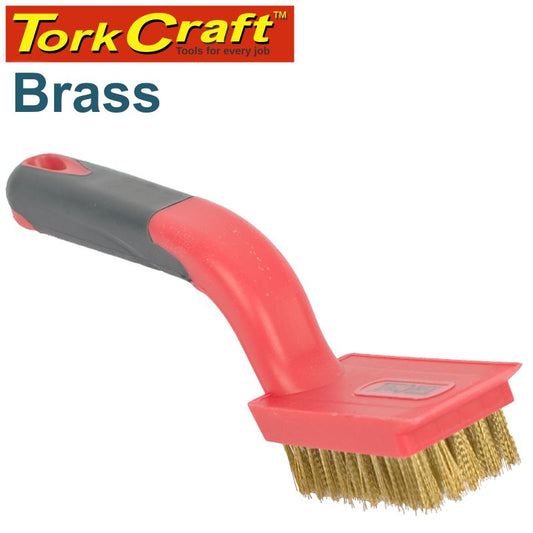 Soft Grip Wide Brass Stripper Brush 5 X 11 Row Tcw freeshipping - Africa Tool Distributors