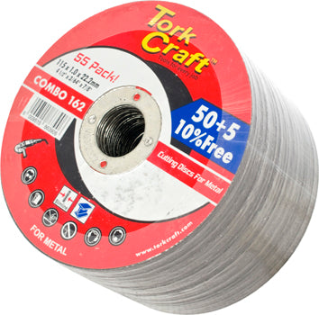 Tork Craft 50 + 5 FREE CUTTING DISC METAL 115 x 1.0 x 22.2 MM