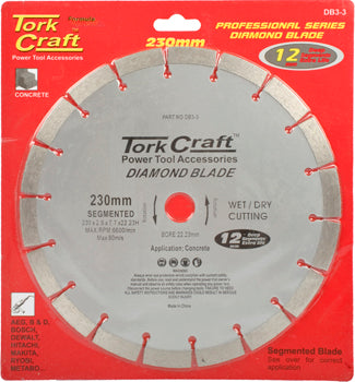 Tork Craft DIAMOND BLADE SEGMENTED 230MM