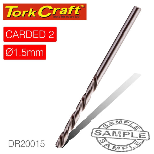 Drill Bit Hss Industrial 1.5Mm 135Deg 2/Card freeshipping - Africa Tool Distributors