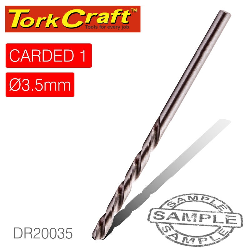 Drill Bit Hss Industrial 3.5Mm 135Deg 1/Card freeshipping - Africa Tool Distributors