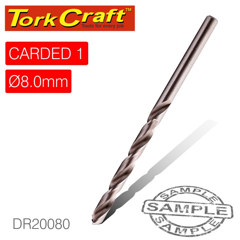 Drill Bit Hss Industrial 8.0Mm 135Deg 1/Card freeshipping - Africa Tool Distributors