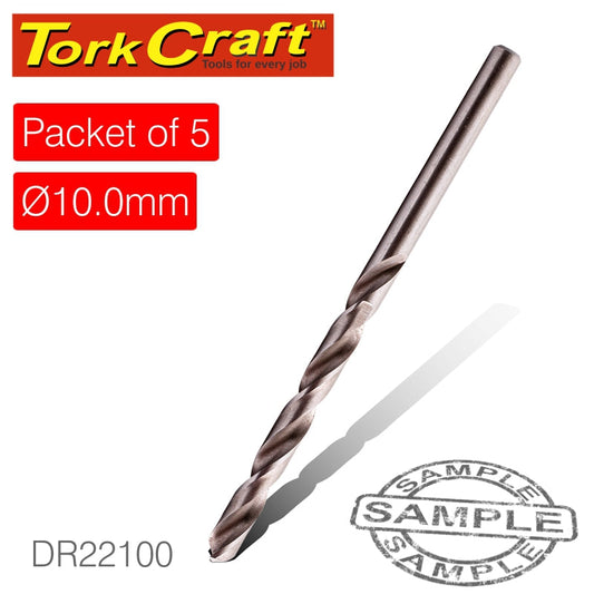 Drill Bit Hss Industrial 10.0Mm 135Deg Packet Of 10 freeshipping - Africa Tool Distributors