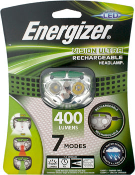 ENERGIZER VISION RECHARGE HEADLIGHT GREEN 400LUM