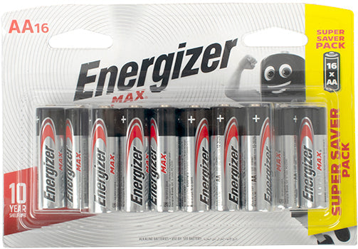 ENERGIZER MAX AA-16 PACK (175X120MM PACK )