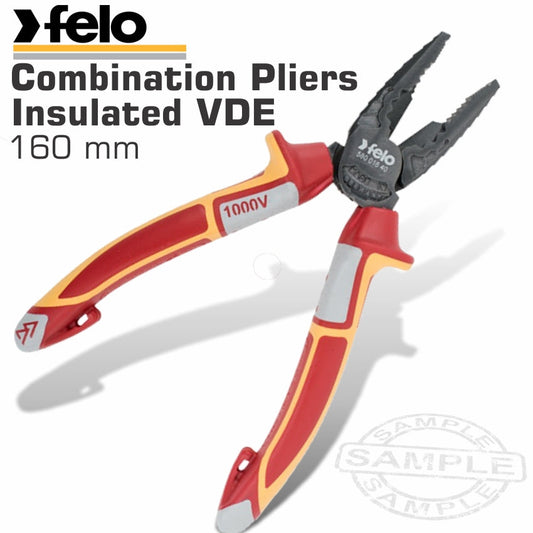 Felo Plier Comb. 160Mm Insulated Vde freeshipping - Africa Tool Distributors