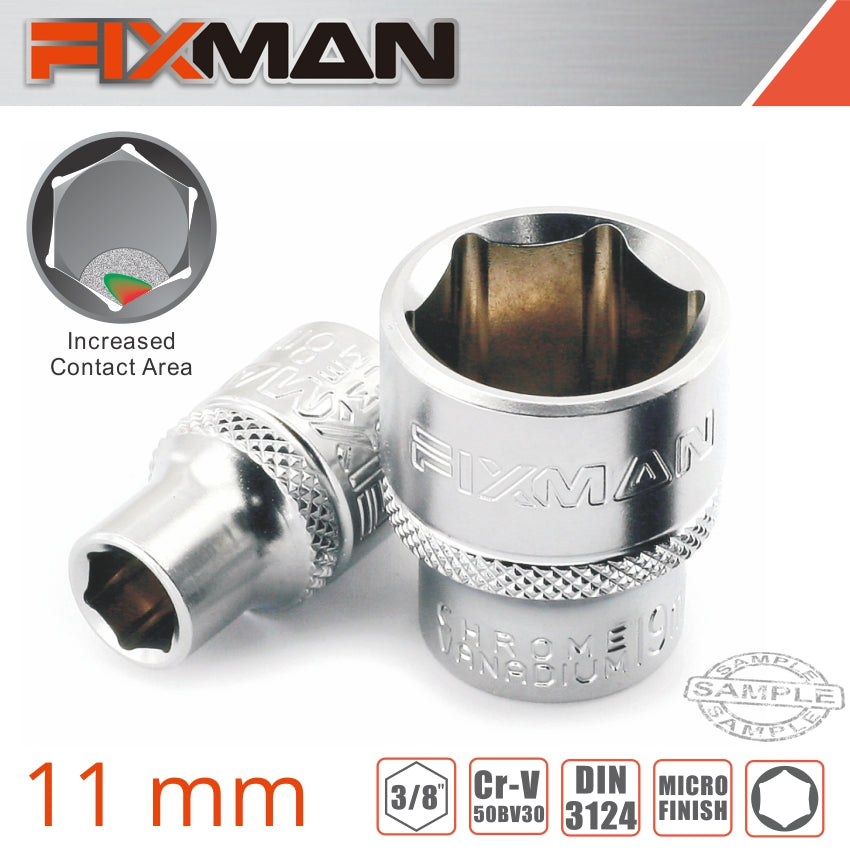 Fixman 3/8' Drive Hex Socket 11Mm freeshipping - Africa Tool Distributors