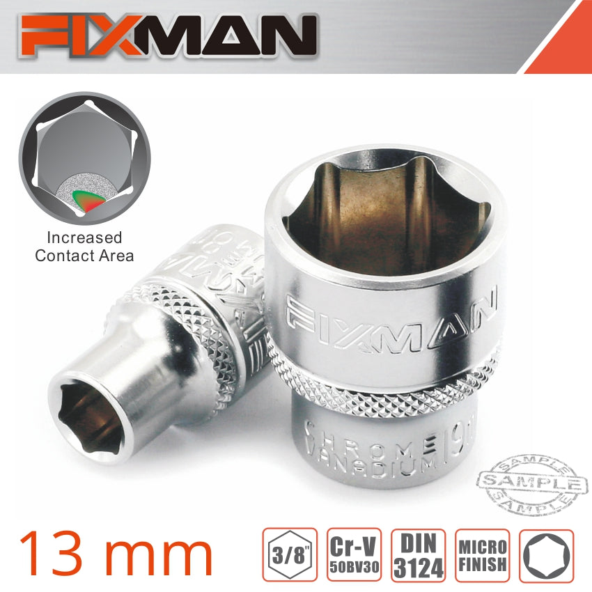 Fixman 3/8' Drive Hex Socket 13Mm freeshipping - Africa Tool Distributors