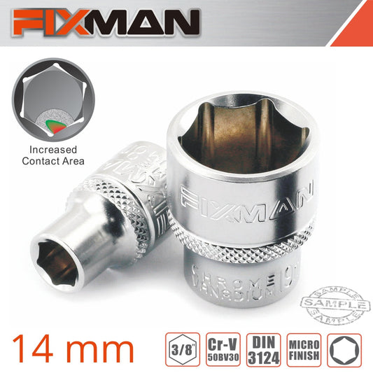 Fixman 3/8' Drive Hex Socket 14Mm freeshipping - Africa Tool Distributors