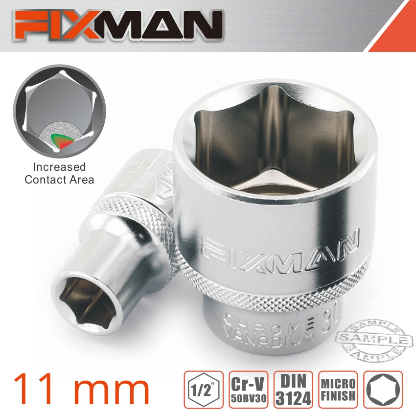 Fixman 1/2' Drive Hex Socket 11Mm X 21.8Mm freeshipping - Africa Tool Distributors