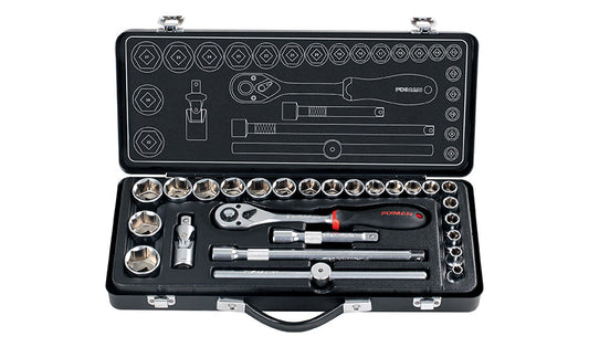 Fixman 26 Piece Socket Set 1/2' 8 - 25 27 30 &32Mm freeshipping - Africa Tool Distributors