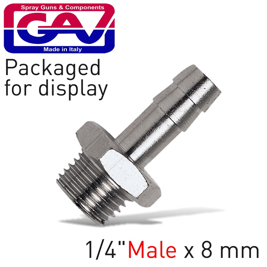 Hose Adaptor 1/4'M X 8Mm+Hose Cla freeshipping - Africa Tool Distributors