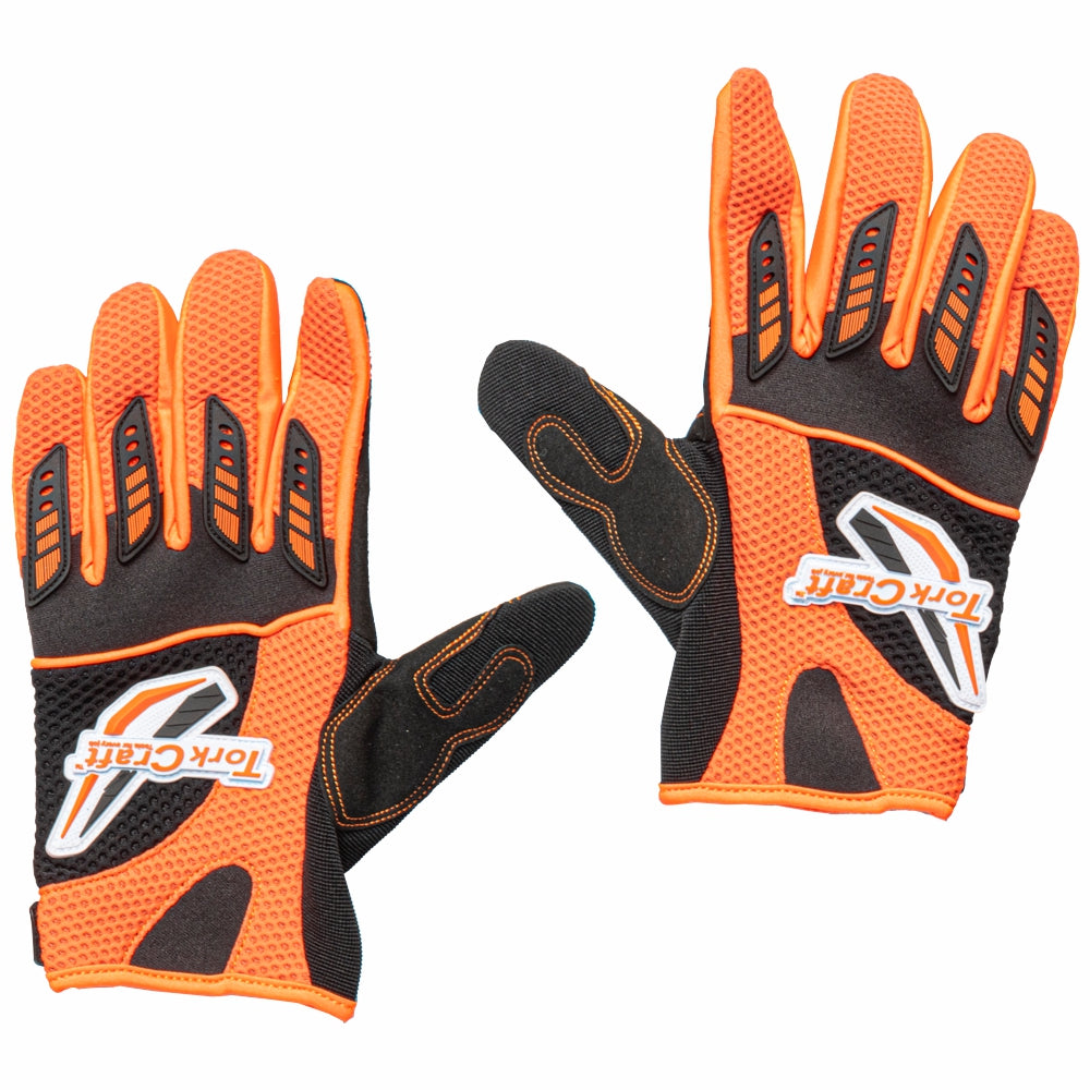 Tork Craft Limited Edit. Racing Glove Orange Large Syn. Leather