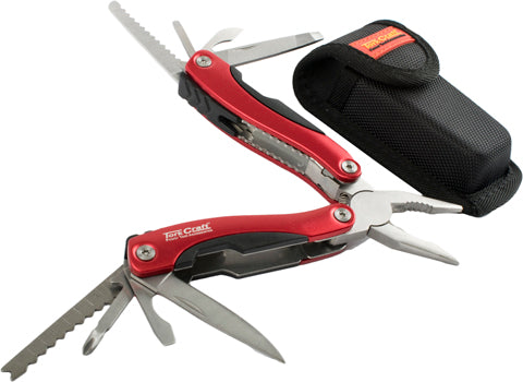 Tork Craft MULTITOOL RED WITH NYLON POUCH IN BLISTER