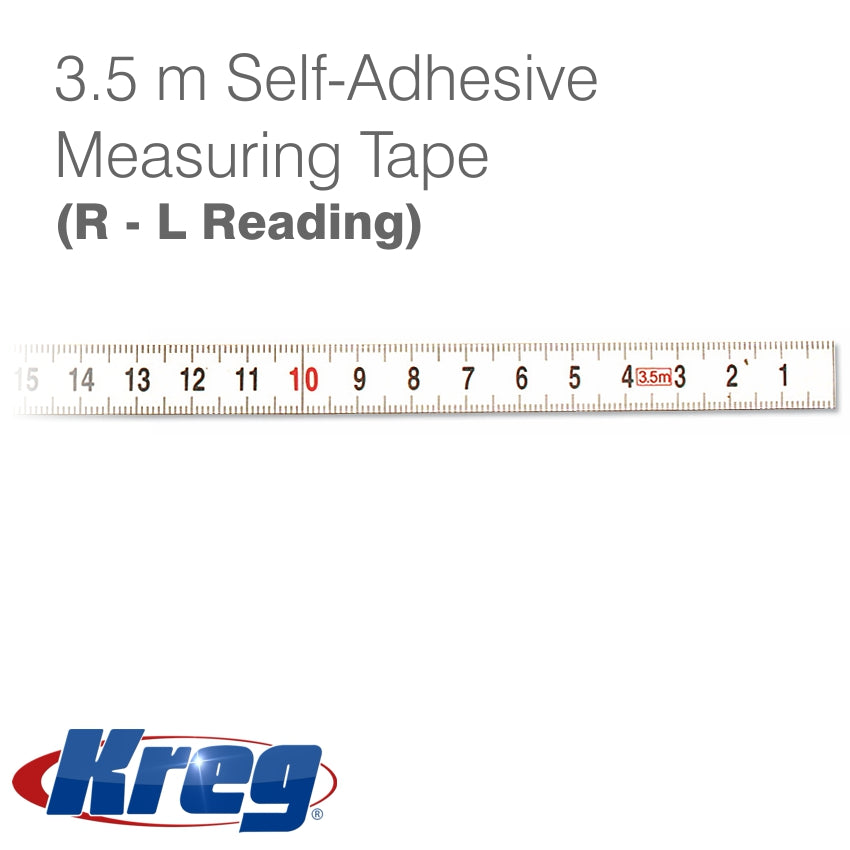 Kreg 3.5 Meter Salf-Adhesive Measuring Tape (R-L Reading) freeshipping - Africa Tool Distributors