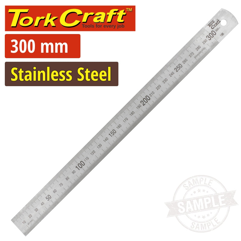 Stainless Steel Ruler 300 X 25 X 1.0Mm freeshipping - Africa Tool Distributors