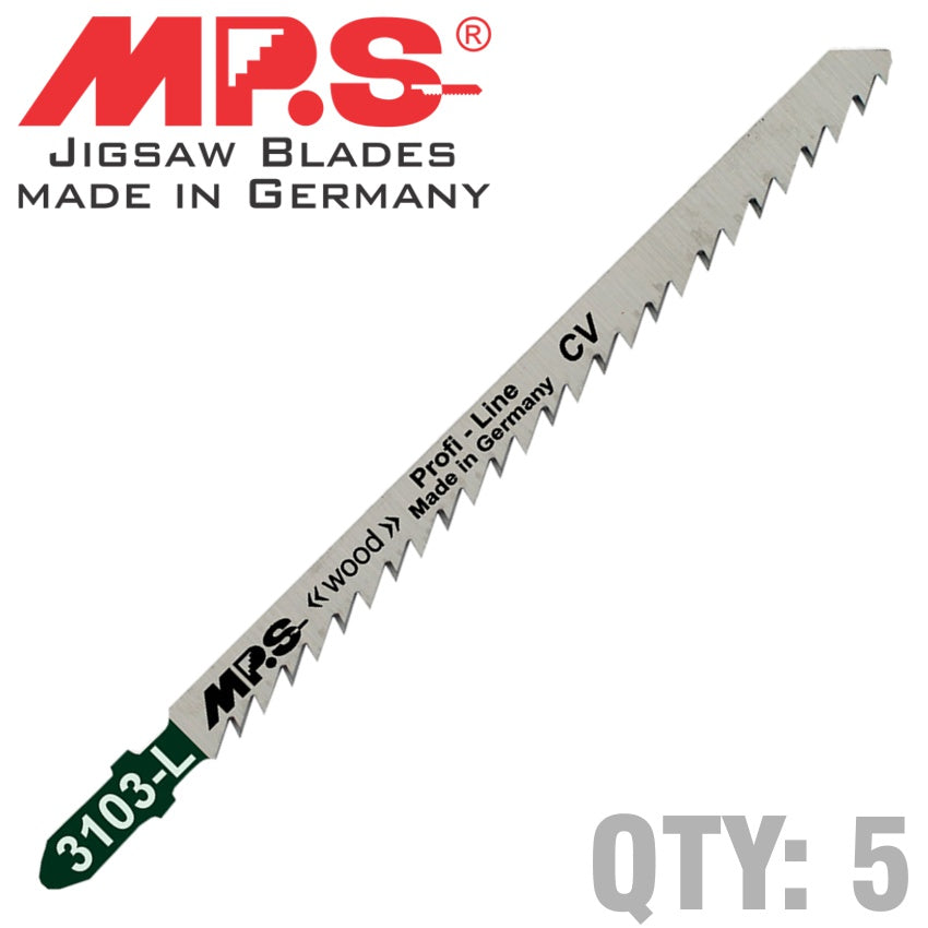 MPS Jigsaw Blade Wood Long T-Sh.6Tpi 130Mm Long T301Dl freeshipping - Africa Tool Distributors