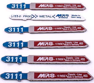 MPS JIGSAW BLADE METAL T-SHANK 21TPI T118A X 5 + 3111-F FREE