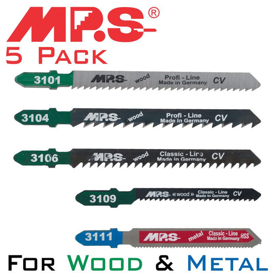 Jigsaw Blade Set 5Piece T-Shank freeshipping - Africa Tool Distributors