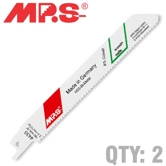 Mps Sabre Saw Blade 10Tpi 150 X 130Mm Metal 2/Pk freeshipping - Africa Tool Distributors