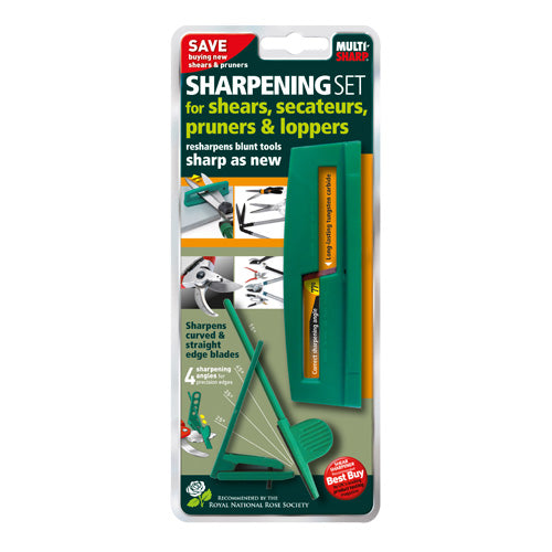 Multi-Sharp GARDEN TOOL SHARPENING KIT 2PC SHEAR & SCATEUR