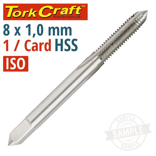 Tap Hss 8Mm X 1.0 1 Per Card freeshipping - Africa Tool Distributors