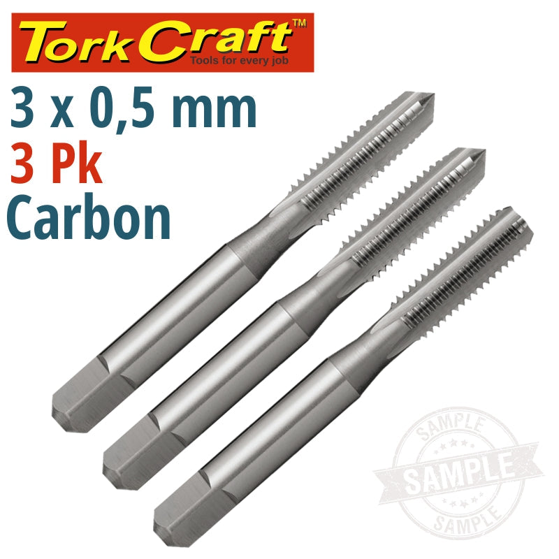 Taps Carb.Steel 3X0.5Mm 3/Pk freeshipping - Africa Tool Distributors