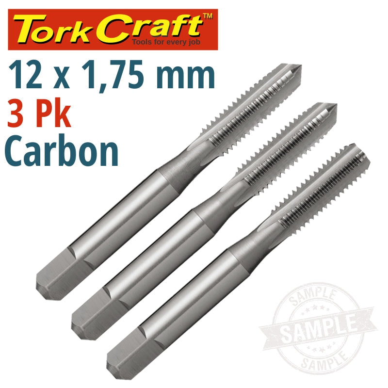 Taps Carb.Steel 12X1.75Mm 3/Pk freeshipping - Africa Tool Distributors