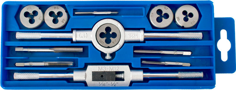 Tork Craft 12pc ws tap & die set - plastic case