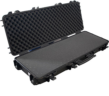 Tork Craft PLASTIC CASE 1040 X 350 X 130MM OD WITH FOAM BLACK RIFLE CASE WATER &