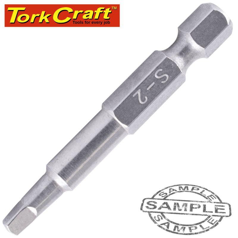 Tork Craft Stainless  Screwdriver Bit Sq2 X 50Mm Red Shank freeshipping - Africa Tool Distributors