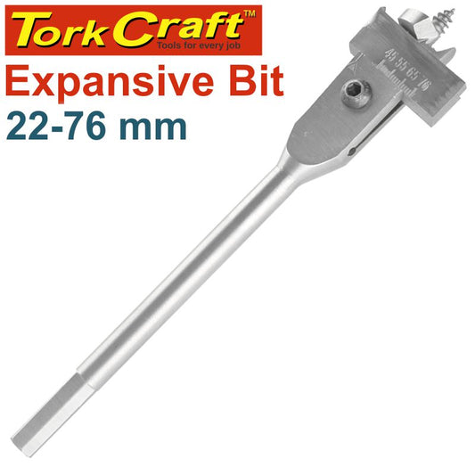 Tork Craft Expansive Bit 22-76Mm For Wood freeshipping - Africa Tool Distributors