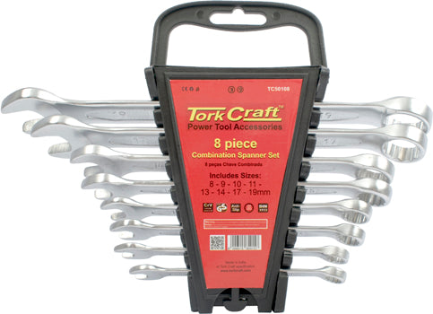 Tork Craft 8Pcs Combination Spanner Set 8-9-10-11-13-14-17-19Mm freeshipping - Africa Tool Distributors