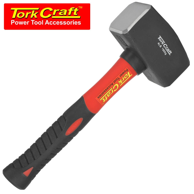 Hammer Club 1.8Kg (4Lb) Fibreglass Handle 220Mm freeshipping - Africa Tool Distributors