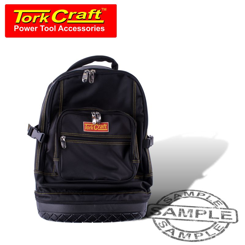 Tool & Laptop Backpack Black Rubber Feet 46 X 20 X 45Cm Tork Craft freeshipping - Africa Tool Distributors