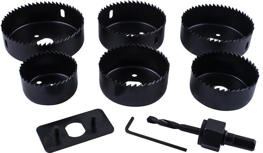 Downlighter Holesaw Set 6Pce 51 60 64 72 75 86 freeshipping - Africa Tool Distributors