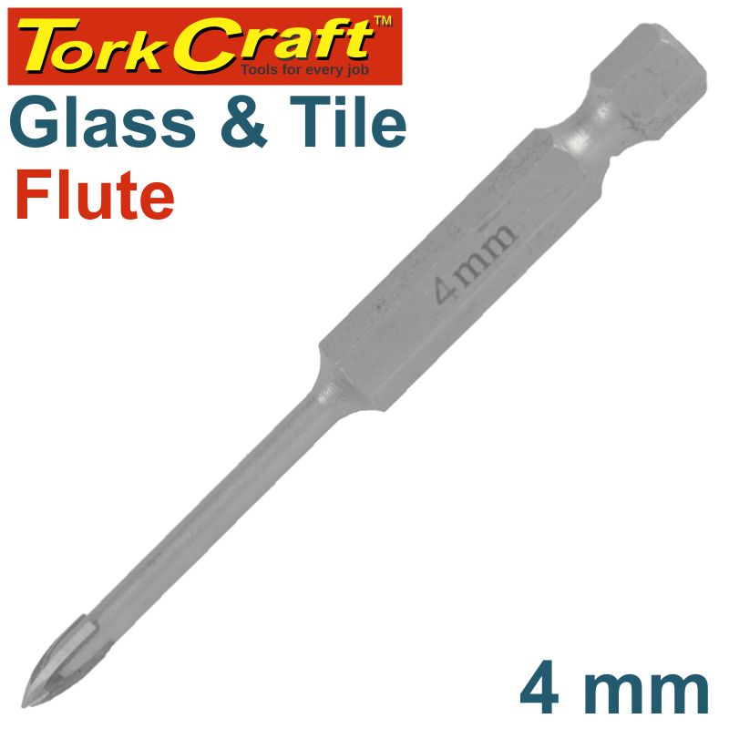 Glass & Tile Drill 4Mm 4 Flute With Hex Shank freeshipping - Africa Tool Distributors