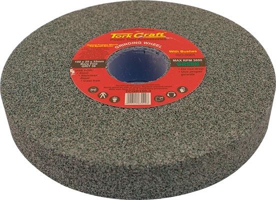 Grinding Wheel 150X25X32Mm Bore Coarse 36Gr W/Bushes For B/G Green freeshipping - Africa Tool Distributors