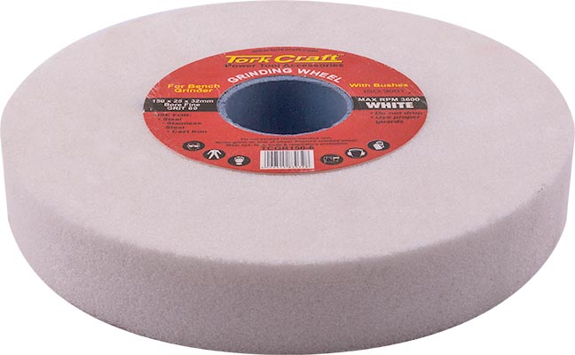 Grinding Wheel 150X25X32Mm Bore Fine 60Gr W/Bushes For B/G White freeshipping - Africa Tool Distributors