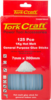 glue stick 07 x 200mm 125pc 1kg hot melt gen. purpose eva 18000cps